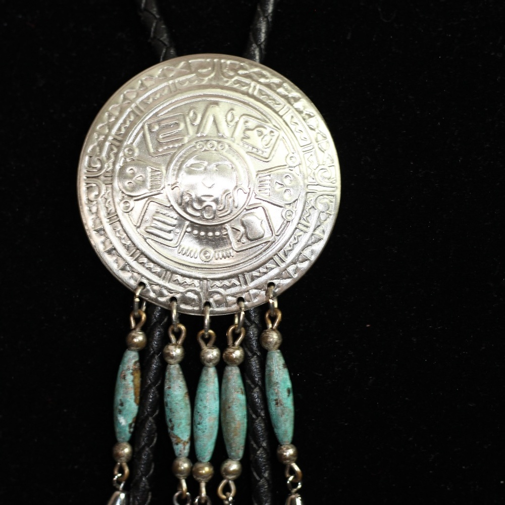 Silver & Turquoise Statement Adjustable Necklace - image 1